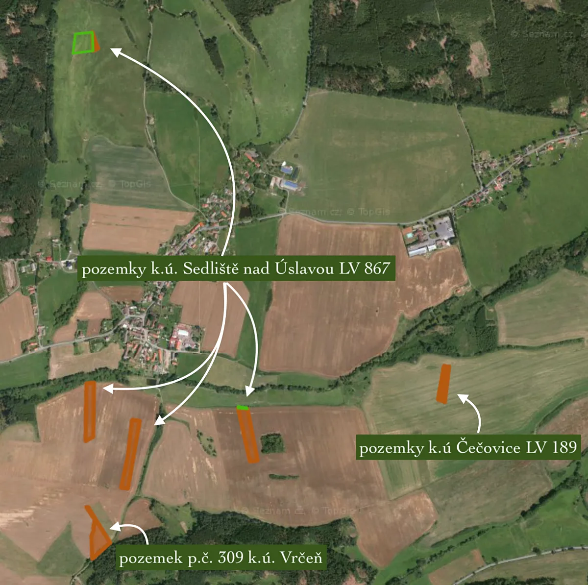 Prodej pole 30508 m²
